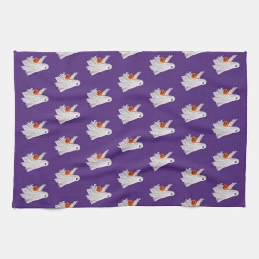 Trick of het behandelen van spook met pompoen Snoe Theedoek (Horizontaal)