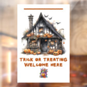 Trick of het behandelen van welkom hier banner raamsticker (Vel 2)