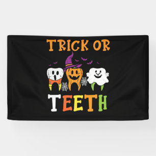 Trick of Teeth Dental Halloween Treat Dentist Spandoek