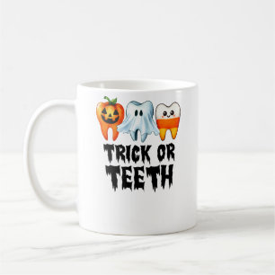Trick of Teeth Halloween tandarts kostuum Koffiemok