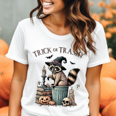 Trick of Trashy  Raccoon Halloween T-shirt