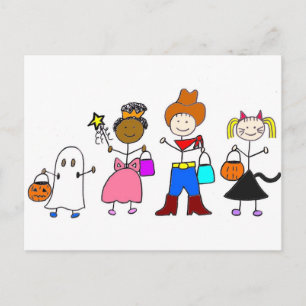 Trick of Treers Halloween Briefkaart
