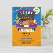 Trick of Trunk Event Halloween Car Party Kaart (Staand voorkant)