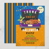 Trick of Trunk Event Halloween Car Party Kaart (Voorkant / Achterkant)
