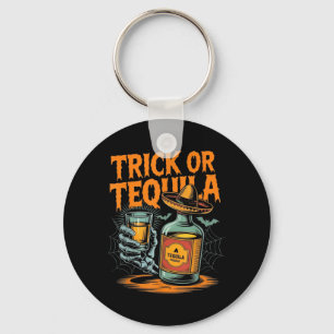 Trick or Bartender Mannen Vrouwen Grappig Hallowee Sleutelhanger