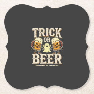 Trick or Beer Halloween Bier Design_1 Kartonnen Onderzetters