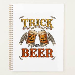Trick Or Beer Mug Halloween Citrouille Mains de sq