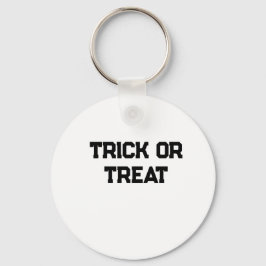 Trick or. Behandel Halloween spookachtige zwarte e Sleutelhanger