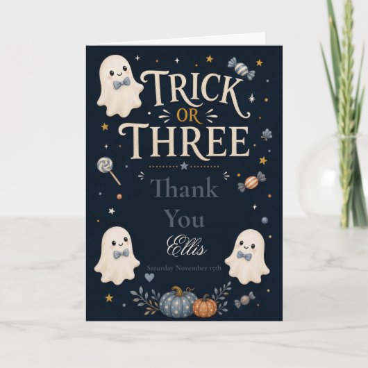 Trick or Drie Verjaardag Bedankt (Voorkant)