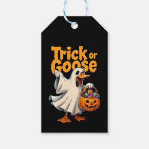 Trick or Gans Halloween Gans Cadeaulabel