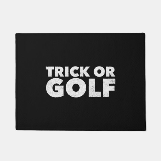 Trick Or Golf Funny Halloween Deurmat (Voorkant)