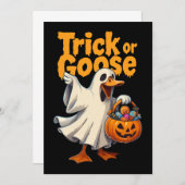 Trick or Goose Halloween Goose Kaart (Voorkant / Achterkant)