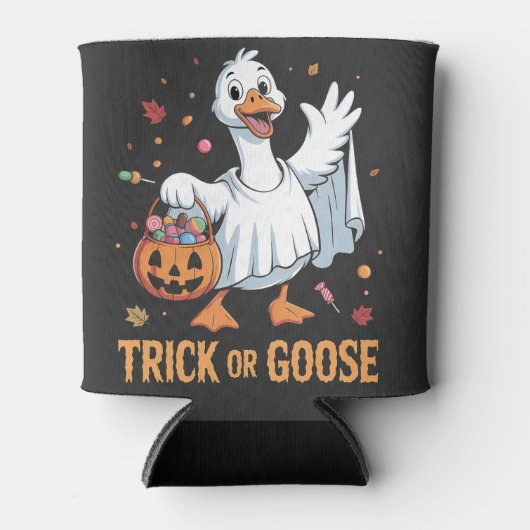 Trick or Goose Spooky Halloween Goose Lovers Blikjeskoeler (Voorkant)