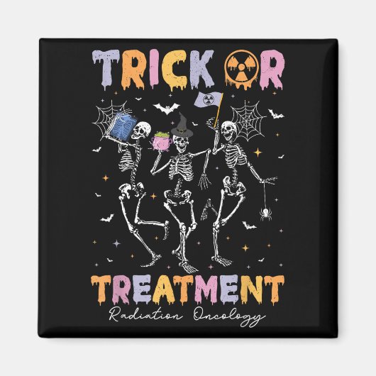 Trick Or Halloween Radiation Oncology Rad Therapy  Magneet (Voorkant)