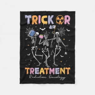 Trick Or Halloween Stralingsoncologie Rad Therapie Fleece Deken