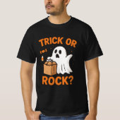 Trick or Rock Funny Halloween T-Shirt (Voorkant)