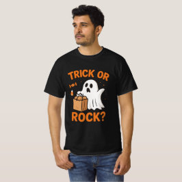 Trick or Rock Grappige Halloween T-Shirt