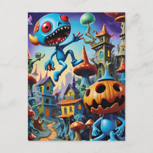 Trick or Shroom - Ken Gage Fantasie Kunst Briefkaart