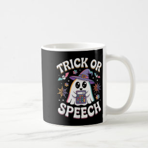 Trick or Speech Retro SLP Halloween Spraaktherapie Koffiemok