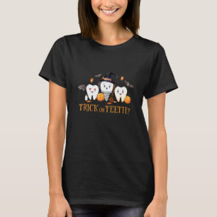 Trick Or Tanden Grappige Tandarts Halloween Tandhe T-shirt