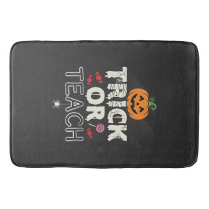 Trick or Teach Halloween Onderwijzer Ontwerp (2)_1 Badmat