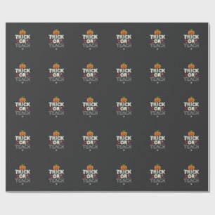 Trick or Teach Halloween Onderwijzer Ontwerp (2)_1 Cadeaupapier