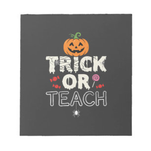 Trick or Teach Halloween Onderwijzer Ontwerp (2)_1 Notitieblok