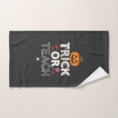 Trick or Teach Halloween Teacher Design (2)_1 (Serviette à main)