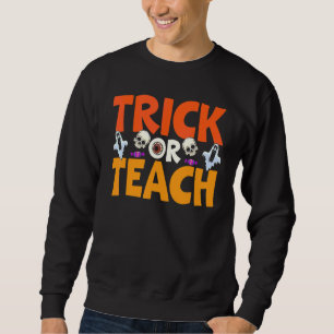 Trick or Teach Leraar Pompoen Spook Halloween Cos Trui