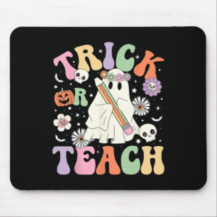 Trick or Teach Schattigee leraar Halloween Retro B Muismat