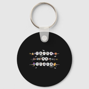 Trick or Teach Spooky Teacher Happy Halloween Brac Sleutelhanger
