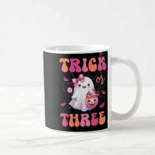 Trick or Three Halloween 3 jaar oude spookverjaard Koffiemok