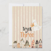 Trick or Three Halloween 3e verjaardag Kaart (Achterkant)