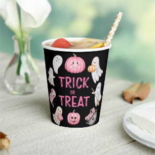 Trick Or Three Halloween Geest 3de Verjaardagsfees Papieren Bekers