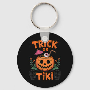 Trick or Tiki Grappige Halloween Cocktail Party Sleutelhanger