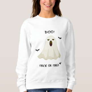 Trick or Tired – Sweatshirt drôle de fantôme d'Hal