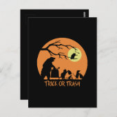 Trick or Trash Briefkaart (Voorkant / Achterkant)