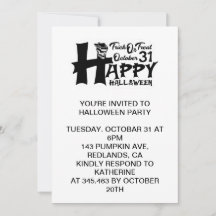 Trick or treat! 31 oktober: Happy Halloween