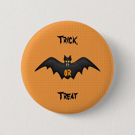 Trick or treat batchknop ronde button 5,7 cm (Voorkant)