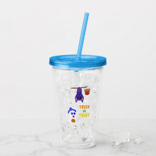 Trick or treat Bats Snoep 31 UK Oktober Halloween Acryl Drinkbeker
