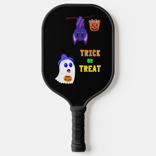Trick or treat Bats Snoep 31 UK Oktober Halloween Pickleball Paddle (Voorkant)