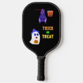 Trick or treat Bats Snoep 31 UK Oktober Halloween Pickleball Paddle (Achterkant)