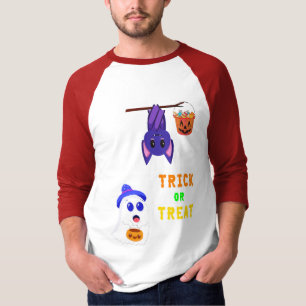 Trick or treat Bats Snoep 31 UK Oktober Halloween T-shirt