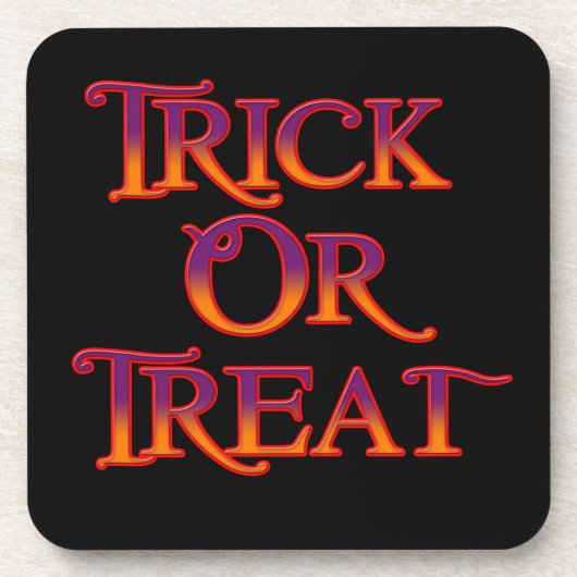 Trick or treat bier onderzetter (Voorkant)