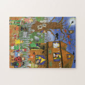 Trick or treat, Bite en Eat. Halloween Puzzle Legpuzzel (Horizontaal)