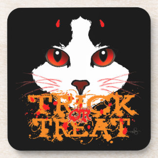 Trick or treat Black Cat Bier Onderzetter