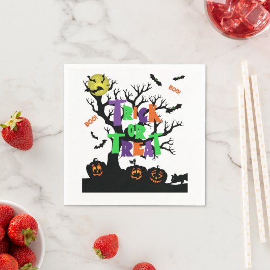 Trick or treat Boo 3 Ply Napkins Servet (Insitu)