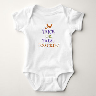 Trick or treat Boo Crew Baby Halloween Outfit Romper