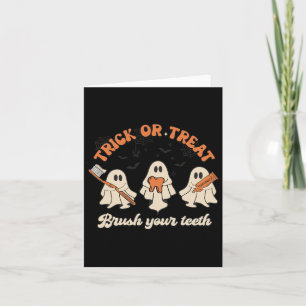 Trick or treat borstel je tanden Halloween Dental Kaart