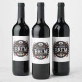 Trick or treat Brew Label Wijn Etiket (Flessen)